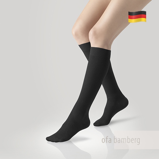 Ofa 365 knee-high compressions stockings have been developed with particularly fine and light microfiber.